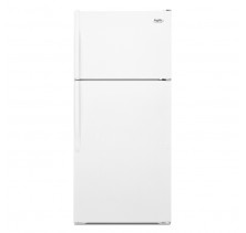 Inglis I4TXCWFXQ Top Mount Refrigerator, 28in, 14.3 cu.ft, with 2 Full width wire shelves, 1 Full width white crisper, Fixed refrigerator door shelves and Flat Textured Door