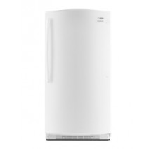 Amana AQU1613TEW Upright Freezer, 30in, 16 Cu Ft ,Manual Defrost ,Textured Contoured Door ,Interior Light ,Fast Freeze ,3 Fixed Evaporator Shelves ,5 Door Shelves ,Lower Freezer Basket, Energy Star 