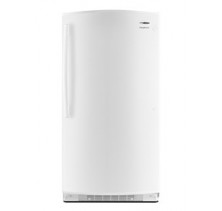 Amana AQF1613TEW Upright Freezer, 30in, 15.8 Cu Ft ,Frost Free ,Textured Contoured Door ,Interior Light ,Fast Freeze ,3 Removable Wire Shelves ,5 Door Shelves ,Lower Freezer Basket and Energy Star 