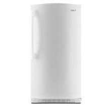 Whirlpool EV161FZTQ Upright Freezer, 30in, 16.0 cu.ft, with 3 Wire Shelves, Manual Defrost, Fast Freeze Setting, Defrost Drain, Commercial Rated Power Cord and Energy Star Qualified