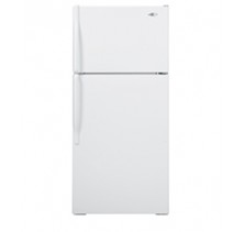 Maytag M5TXDWFXW Top Mount Refrigerator, 28in, 14.5 Cu. Ft. Reach-Thru Handles, Reversible Flat Textured Doors, 2 Clear Crispers, 2 Full-Width Wire Shelves, Full-Width Freezer Wire Shelf, Energy Star