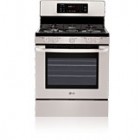LG LRG3093ST Freestanding Gas Range, 30 in,  5.4 cu.ft., SmoothTouch Glass Controls, VFD Display, 5 Sealed Burners, 2 Full-Width Racks, 17,000 BTU RF Burner, Self-Cleaning w/ Blue Interior