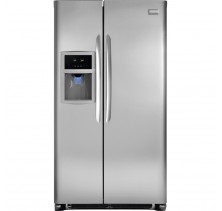 Frigidaire Gallery FGUS2642LF Standard-Depth Side by Side Refrigerator, 26 Cu. Ft., Energy Star, w/ New Tall Curved Doors,  Quiet Pack,  Tall 5-Button Water and Ice Dispenser