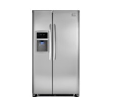 Frigidaire Gallery FGHS2342LF Standard-Depth Side by Side Refrigerator 23 Cu. Ft. Energy Star, w/New Tall Curved Doors, Quick Freeze, Tall 5-Button Dispenser (2 Paddle Design)