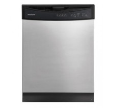 Frigidaire FFBD2407L  Dishwasher 24in, NSF Certified, Electronic Controls, 8 Easy Clean Touch Pads, Delay Start 2-4-6 Hours, Controls Lock, Tall Tub - 12 Piece Place Setting, Plastic/White Tub 
