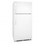 Frigidaire FFHT1713LW Top Mount Refrigerator 16.5 Cu. Ft, Textured Cabinet, 2 Full Width Sliding Wire Shelves, 2 White Crispers, 3 Fixed White Door Bins (1 w/Gallon Storage).