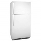 Frigidaire FFTR1513LW Top Mount Refrigerator 14.8 Cu. Ft, with Textured Cabinet, 2 Full-Width Sliding Wire Shelves, 2 White Crispers, 3 Fixed White Door Bins (1 w/Gallon Storage)