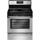Frigidaire CFGF3053LS Freestanding Range, 5.0 Cu. Ft., 30in Gas,Self Clean, 4 Cast Grates, 1X14 BTU, 2X9.5 BTU, Low-Simmer (5000-500 BTU), Delay Start, Preheat, 18K BTU Bake & 14K Broil
