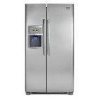 Frigidaire Professional FPUS2686LF  Standard-Depth Side by Side Refrigerator, 26 Cu. Ft. Energy Star, w/New Tall Curved Doors, PowerPlus Freeze, PowerPlus Ice, Quiet Pack 