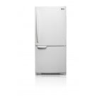 LG LBN20513WW Bottom Mount Refrigerator, 30 in, 20 cu.ft., Swing Freezer Door, 2 fridge lights (60w) and 1 freezer light (60w), 2 full glass shelves, 2  humidity controlled crispers