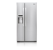 LG LSC23924S Side-By-Side Refrigerator, 33 in, 22.9 cu.ft, with Ice & Water Dispenser with Green LED display,  4 Refrigerator Clear Door Bins