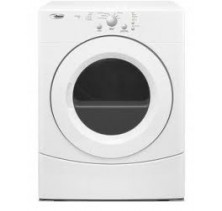 AMANA YNED7300WW Front Load Electric Dryer, 27in, 6.7 Cu.Ft Capacity, 4 Temps, 6 Cycles, Eoc Signal and Drum Light