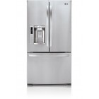 LG LFX28978ST French Door Refrigerator, 36 in, 27.6 cu.ft, with 4 Split Spill Protector Glass Shelves, Glide N' Serve Drawer, IcePlus, External Ice/Water Dispenser and Linear Compressor