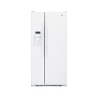 GE 23.1 Cu. Ft. Side-by-Side Refrigerator with Dispenser,NeverCleanTM Condenser Factory Installed Icemaker - Makes ice automatically ensuring a ready supply. AutoEnergy saver technology, 