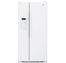 GE GSRC3QGZ Side by Side Refrigerator, 33in, 23.1 cu.ft, withExternal Dispenser, Child Lock, Door Alarm, Digital Temperature Controls and Auto Energy Saver Technology