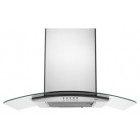 Whirlpool GXW6530DXS Chimney Glass Wall Hood, 30in, with 400 CFM Internal Blower, 3-Speed Setting, Push Button Controls and Convertible to Recirculation