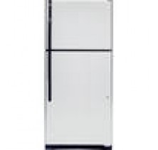 GE GTL17JBWBS 16.6 cu. ft. Top-Freezer Refrigerator with 3 Glass Shelves, Gallon Door Storage, Upfront Temperature Controls and Optional Automatic Icemaker: CleanSteel