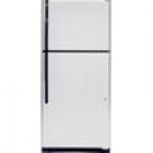 GE GTL17JBWBS 16.6 cu. ft. Top-Freezer Refrigerator with 3 Glass Shelves, Gallon Door Storage, Upfront Temperature Controls and Optional Automatic Icemaker: CleanSteel