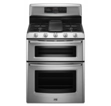 Maytag MGT8885X Freestanding Double-Oven Gas Range, 30in, 6.0 cu.ft, with 5 Sealed Burners, EvenAir True Convection Lower Oven, Self-Cleaning, Griddle Burner w/ Griddle Included 