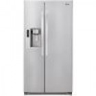 LG LSC24971ST Counter Depth Side by Side Refrigerator, 36 in, 23.5 cu.ft, with 3 Slide-Out Spill Protector Glass Shelves, 3 Crispers, LED Panel Lighting, External Tall Ice/Water Dispenser