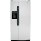 GE GSRS3KLZBS Side by Side Refrigerator, 33in, 23.1 cu.ft, with Factory Installed Icemaker - Makes ice automatically ensuring a ready supply, NeverClean Condenser, FrostGuard technology