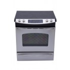 GE JCSP42SRSS Slide-In Electric Range, 30in, 5.2 cu.ft, with Ceramic Glass Cooktop, True Temp System, PowerBoil Element, Hidden Bake Oven Interior and Electronic Oven Controls   