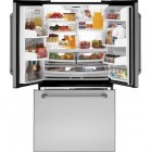 GE Cafe CFCP1NIZSS Counter Depth French Door Refrigerator, 36in, 20.8 cu. ft.with 5 Glass Shelves, ClimateKeeper System, Internal Water Dispenser and Factory-Installed Ice Maker