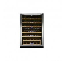 Frigidaire CFWC38F6LS Freestanding Wine Cooler, Dual - Stainless Door with UV Resistent Glass - Wooden Shelves with Stainless Fronts - Stainless Handles - Electronic Controls - Lock Key Assembly  