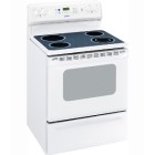 Moffat MCB787DRWW 30'' Free Standing Electric Self Clean Range, Ceramic Glass Top, 2 8'' Ribbon Elements, Super Large Capacity Oven and Dual Element Bake