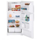 Moffat MTH17BBTWW Top Mount Refrigerator, 28 in, 16.6 cu.ft, with Upfront Temperature Control, Reversible Door,  Optional Icemaker and Two Full Width Wire Shelves 