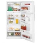 Moffat MTH18GBTWW Top Mount Refrigerator, 28 in, 18.2 cu.ft, with Frost-Free, Glass Shelving, Energy Star, 2 Clear Vegtable Crispers and Reversible Doors