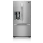 LG LFX25978ST French Door Refrigerator, 36 in, 24.9 cu.ft, with 4 Tempered Glass Shelves, 2 Humidity Crispers, Slim SpacePlus Ice System, Tall Ice/Water Dispensing System 
