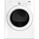 Frigidaire Affinity CAQE7021LW Electric Front Load Dryer, 27in 7.0 Cu.Ft Capacity, Painted Steel Drum, New Profile Monochromatic Door, Chrome Knob & Buttons, Electronic Controls w/Digital Display