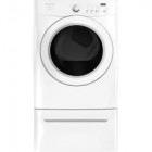 Frigidaire Affinity FAQG7021LW Gas Front Load Dryer, 27in 7.0 Cu.Ft Capacity, Painted Steel Drum, New Profile Monochromatic Door, Chrome Knob & Buttons, Electronic Controls w/Digital Display