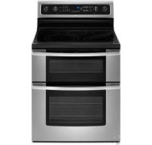Whirlpool Gold YGGE390LX Freestanding Double Oven Electric Range, 30in, 6.7 cu.ft,(Total) with 5 Radiant Elements, TimeSavor Plus True Convection, Accubake, SteamClean Option