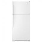 Amana A4TXCWFXW Top Mount Refrigerator, 28in, 14.3 cu.ft, with Flat texurtured Door, Meat Pan, Crisper Dawer, 2 Full Width Adjustable Wire Shelves