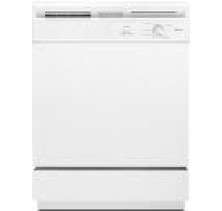 Amana ADB1000AWW Dishwasher, 24in, with 10 Place Settings, 5 Wash Cycles, Plate Warm Cycle, Heated Dry Option and In-Rack Silverware Basket
