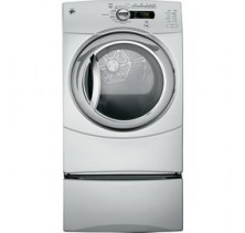 GE GFMS355ELM Front Load Electric Dryer, 27in, 7.5 cu.ft, with Steam Refresh/ Steam Dewrinkle, Sensor Dry Plus, Speed Dry, Delay Start Up to 24 hours and Active Wear cycle   