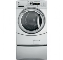 GE GFWS3505LM Front Load Washer, 27in, 4.9 cu.ft, with Stain Wash Cycle, Hydro Heater, Speed Wash Cycle, Adaptive Vibration Control and Energy Star  