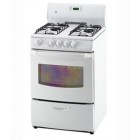 GE JGAS730ELWW Freestanding Gas Range, 24in, 3.0 cu.ft, with Porcelain-Enameled Cooktop, Lift-Up Cooktop and Electronic Pilotless Ignition - Provides reliable burner ignition operation 