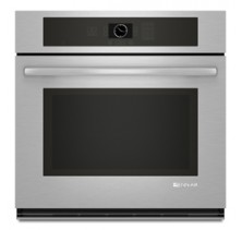 Jenn Air JJW2330WS 30 inch Single Wall Oven with 4.3-Inch Full Color Menu-Driven LCD Display, CustomClean Self-Cleaning Oven with Adjustable Levels and Automatic Lock and Jet Black Cavity 