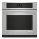 Jenn Air JJW2330WS 30 inch Single Wall Oven with 4.3-Inch Full Color Menu-Driven LCD Display, CustomClean Self-Cleaning Oven with Adjustable Levels and Automatic Lock and Jet Black Cavity 