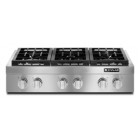 Jenn Air JGCP436WP 36 inch Pro-Style Gas Range Top with Two 20,000 BTU Stacked PowerBurners, Electronic Ignition and Flame-Sensing Re-ignition and  6 Sealed Burners