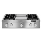 Jenn Air JGCP536WP 36 inch Pro-Style Gas Range Top with Griddle, One 20,000 BTU Stacked PowerBurner, and Four Sealed Burners