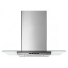 Jenn Air JXI5042WS 42 inch Glass Collection Island-Mount Canopy Hood with 600 CFM High Performance Blower, 4 Halogen Lights, 4 Fan Speed Settings and Clean Grease Filter Indicator