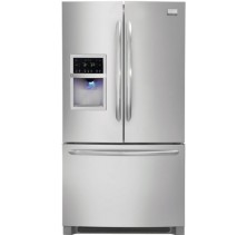 Frigidaire Gallery FGHF2369M Counter-Depth French Door Refrigerator, 22.6 Cu. Ft. Energy Star w/ PowerPlus Freeze, PowerPlus Ice,  Quiet Pack, Temp/Door Ajar/Power Failure Alerts, Duel-Leve