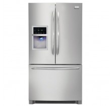 Frigidaire Gallery FGHF2344M Counter-Depth French Door Refrigerator, 22.6 Cu. Ft. Energy Star w/ Quiet Pack, Temp/Door Ajar/Power Failure Alerts, Dual-Level Designer Lighting, 