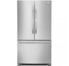 Frigidaire Gallery FGHG2344M Non Dispensing Counter-Depth French Door Refrigerator, 22.6 Cu. Ft.  Energy Star with Quick Ice, Quiet Pack, Temp/Door Ajar/Power Failure Alerts, 5-Button Digital 
