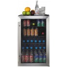 GE GCS04GLRTSC Beverage Centre, 19in, 4.1 cu.ft, 109 Can Capacity with Advanced Temperature-Management System with Precise Electronic Controls, Soft Interior Lighting, Contoured doors 