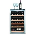 GE GWS04FLRTSC Free Standing Wine Chiller, 19in, 4.1 cu.ft, 30 Bottle Capacity, with Advanced Temperature-Management System with Precise Electronic Controls, Soft Interior Lighting and Contoured doors